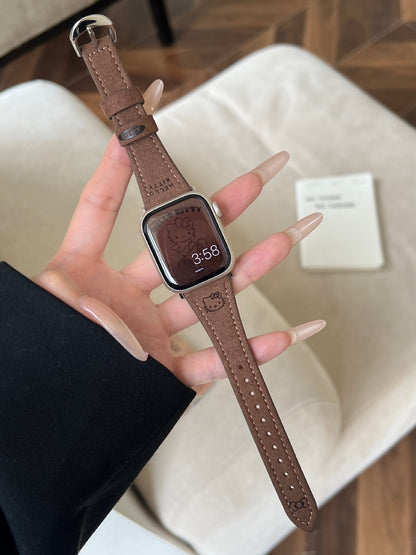 PallaBand Cute KT Cat Leather Strap (iWatch) - ANI-TECH