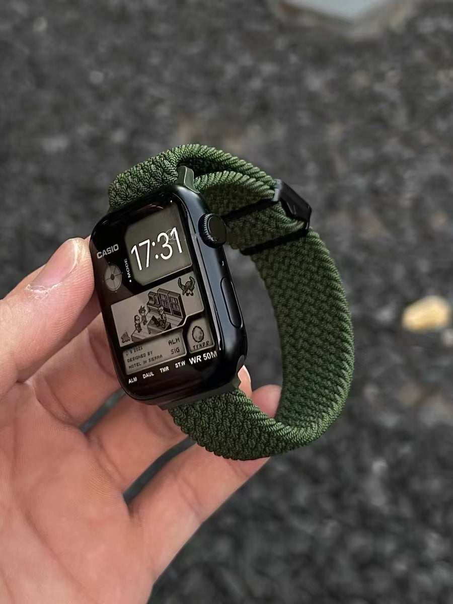PallaBand Simple Textured Nylon Braided Magnetic Strap (iWatch) - ANI-TECH