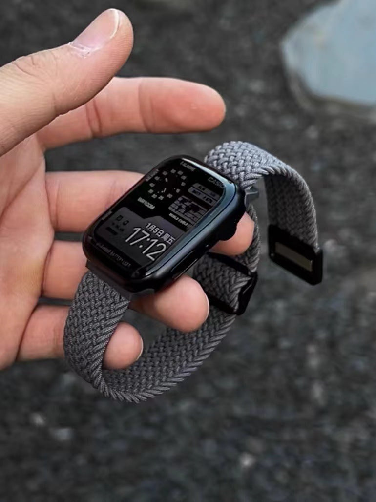 PallaBand Simple Textured Nylon Braided Magnetic Strap (iWatch) - ANI-TECH
