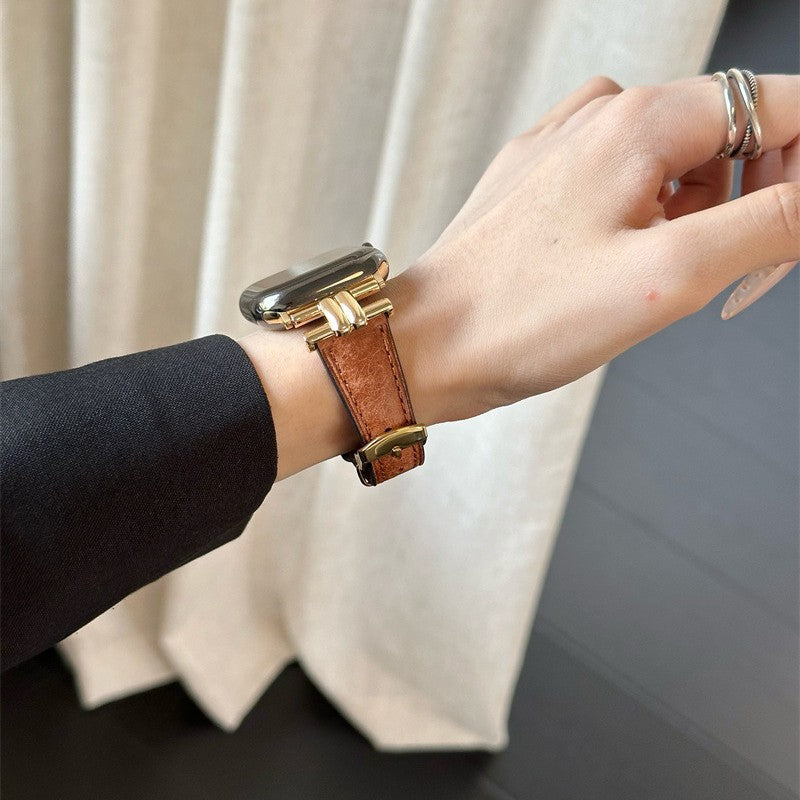 PallaBand Arc de Triomphe Vintage Leather Strap (iWatch) - ANI-TECH