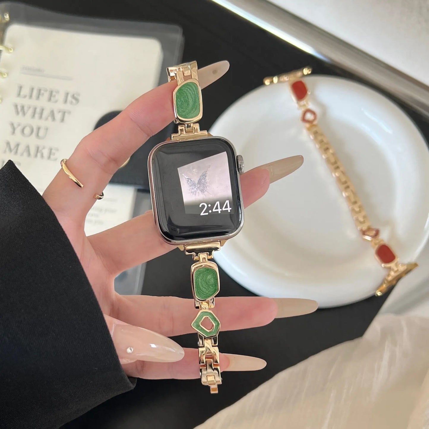 PallaBand Fine Glitter Metal Epoxy Strap (iwatch) - ANI-TECH
