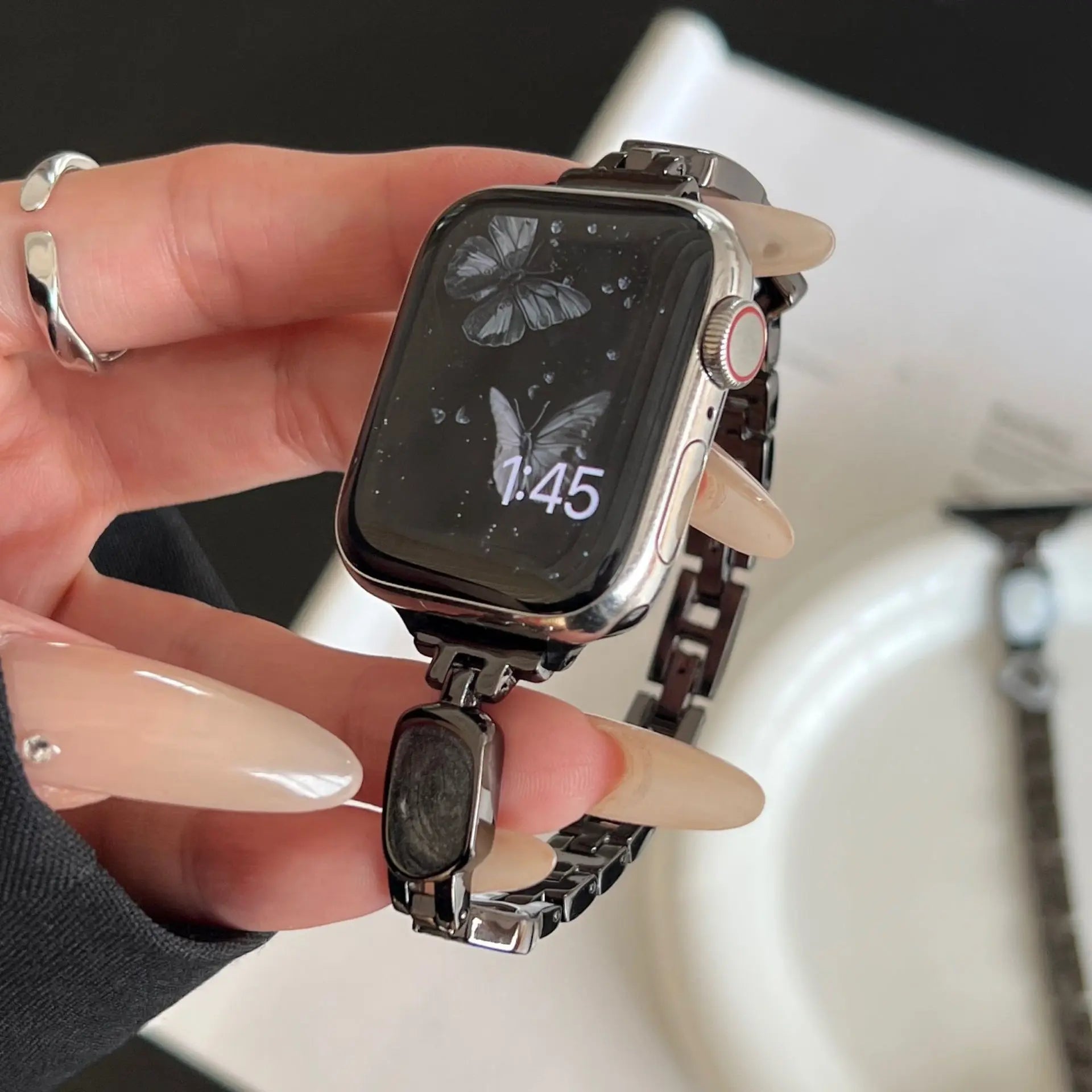 PallaBand Fine Glitter Metal Epoxy Strap (iwatch) - ANI-TECH