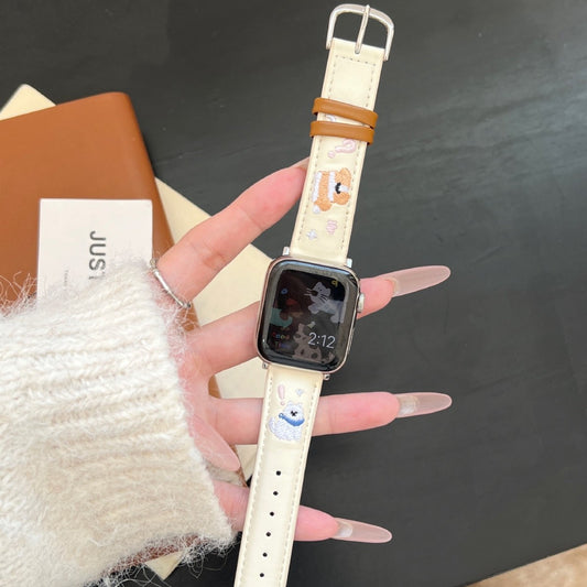 Leather Embroidered Kitten Strap - ANI-TECH