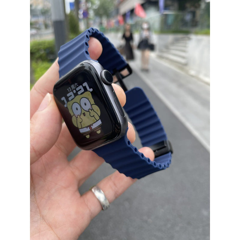 PallaBand Marine Breathable Silicone Magnetic Strap (For iWatch) - ANI-TECH