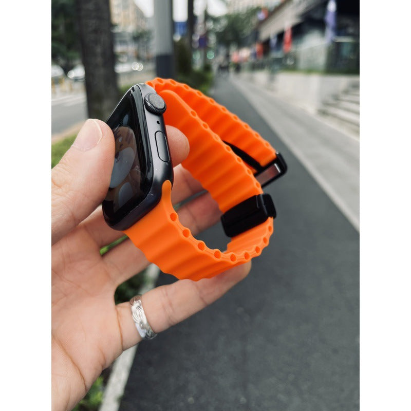 PallaBand Marine Breathable Silicone Magnetic Strap (For iWatch) - ANI-TECH
