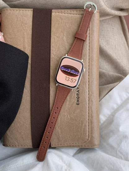 Small Horseshoe Buckle Delicate Leather Strap - ANI-TECH