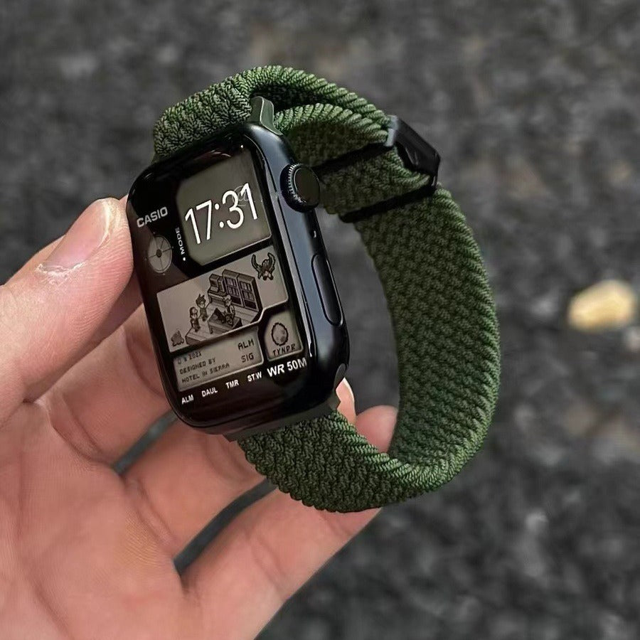 PallaBand Simple Textured Nylon Braided Magnetic Strap (iWatch) - ANI-TECH