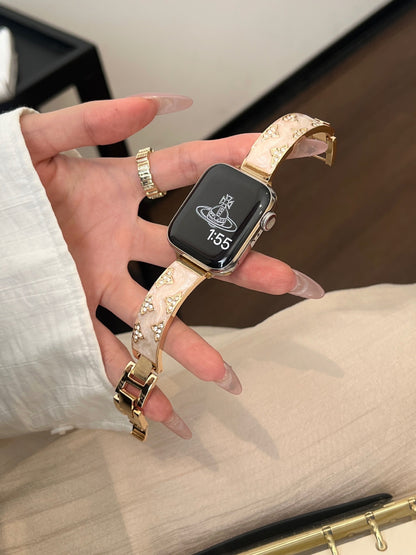 Gilt Diamond Bracelet Metal Strap - ANI-TECH