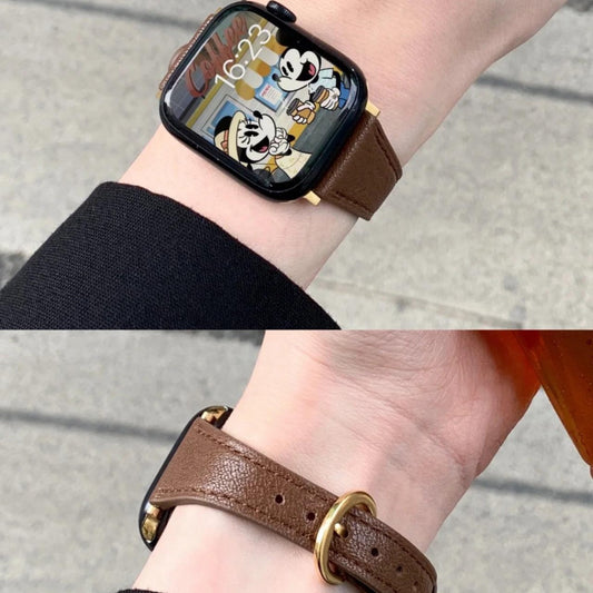 Small Horseshoe Buckle Delicate Leather Strap - ANI-TECH