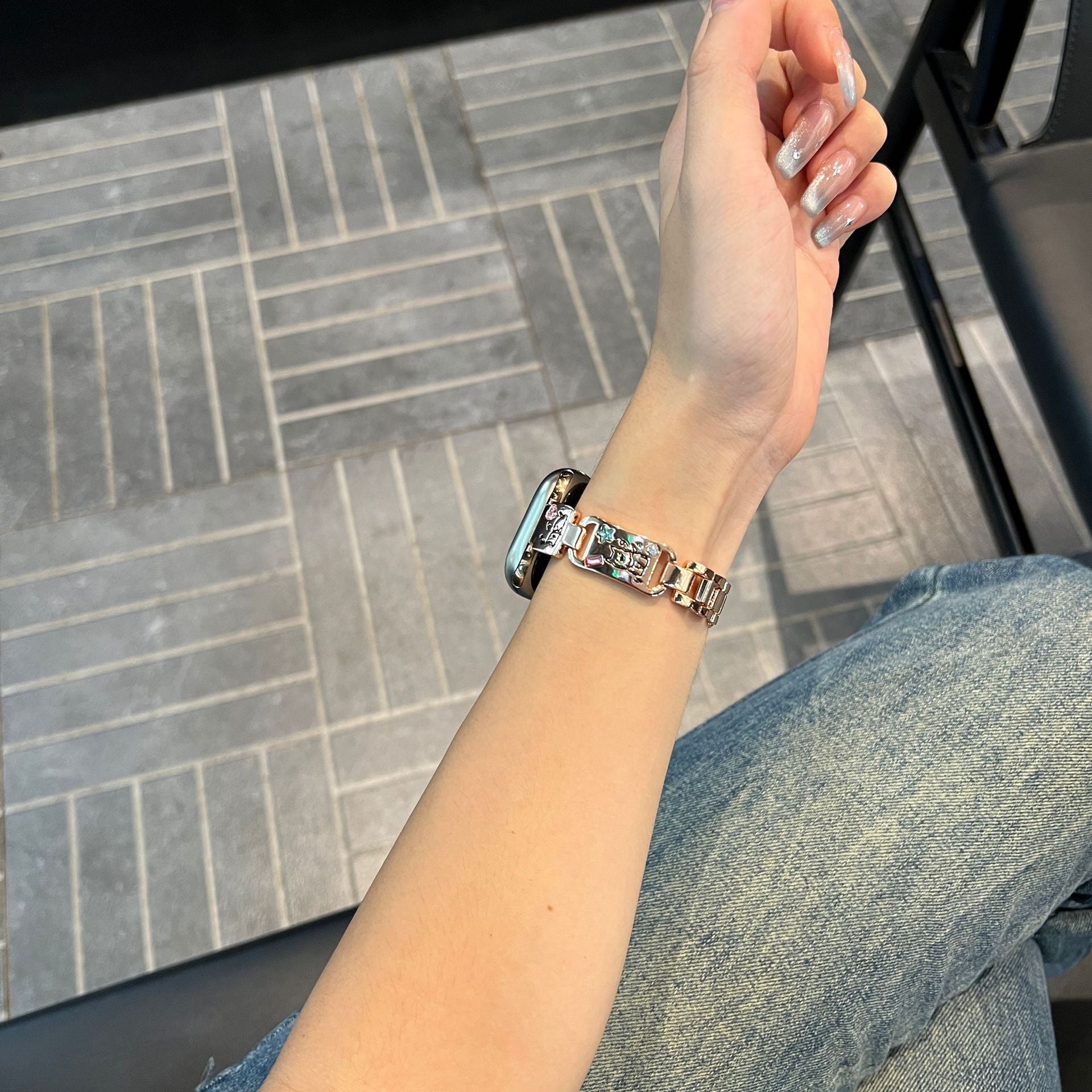 PallaBand Diamond Cute Puppy Metal Strap (iwatch) - ANI-TECH