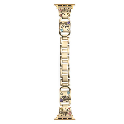 PallaBand Adorable Puppy Diamond Metal Strap (For iWatch) - ANI-TECH