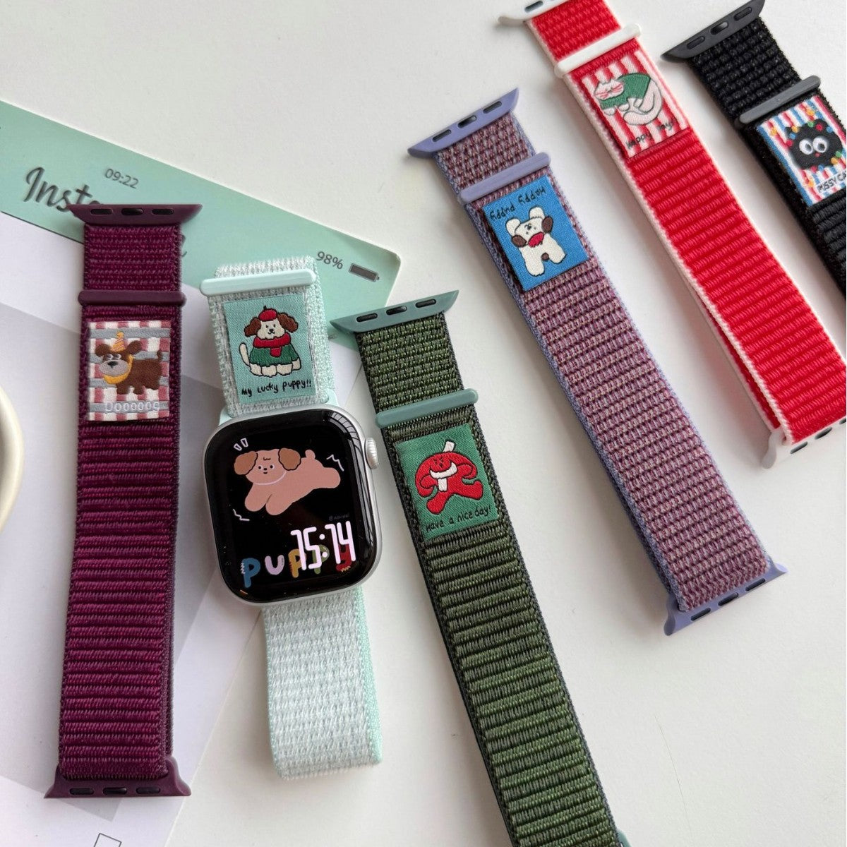 PallaBand Velcro Nylon Loop Sport Strap (iWatch) - ANI-TECH