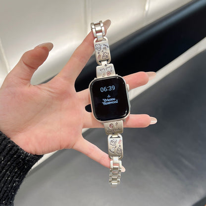 PallaBand Cute Cute Kitten Metal Strap (For iWatch) - ANI-TECH