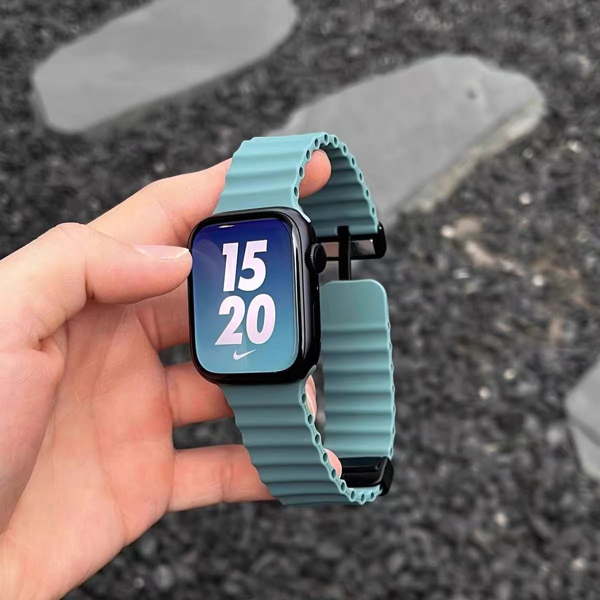PallaBand Marine Breathable Silicone Magnetic Strap (For iWatch) - ANI-TECH