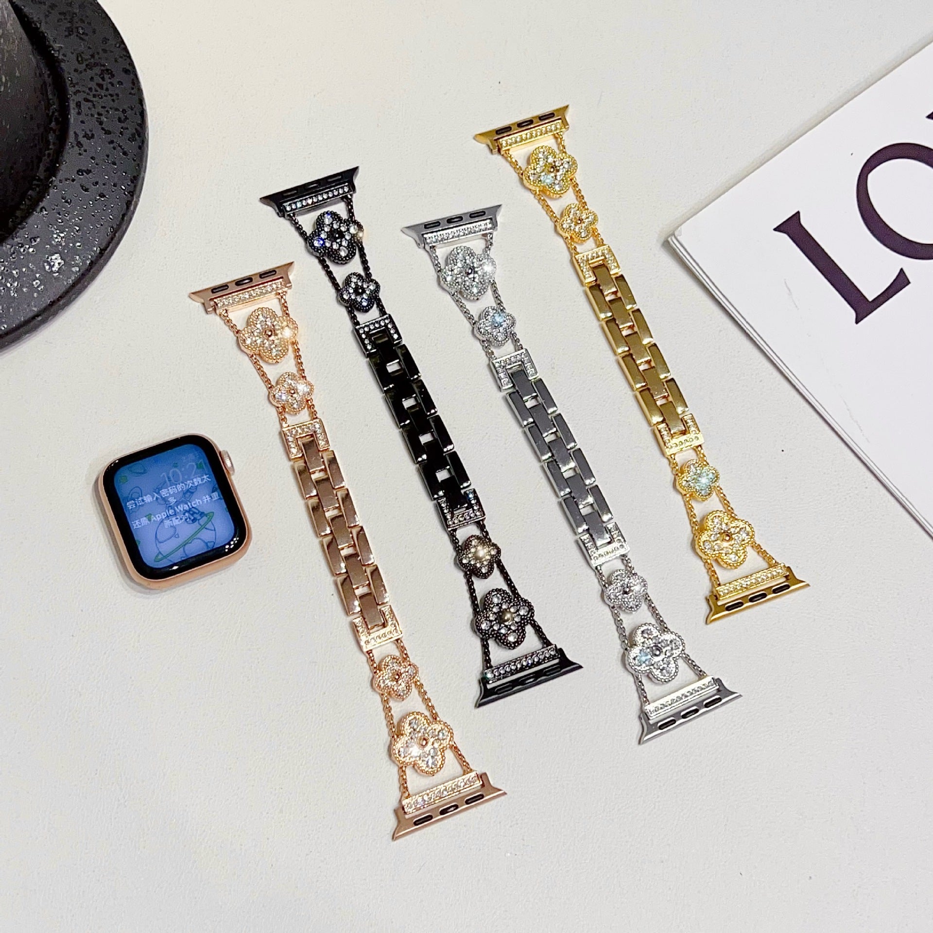 PallaBand Diamond Clover Metal Bracelet (iwatch) - ANI-TECH