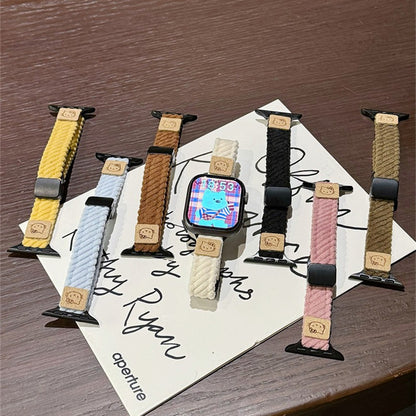 PallaBand cute kt cat thin corduroy magnetic buckle strap (iwatch) - ANI-TECH