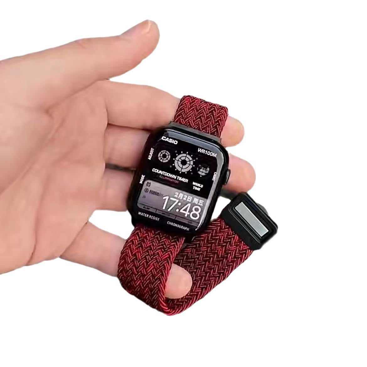 PallaBand Simple Textured Nylon Braided Magnetic Strap (iWatch) - ANI-TECH