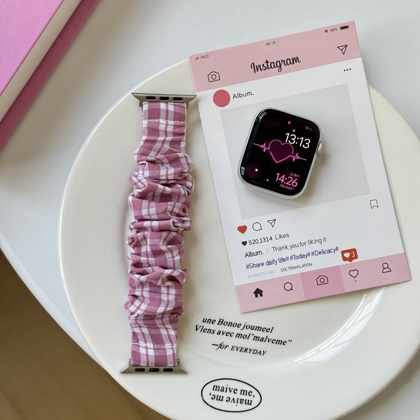 PallaBand Plaid Single Loop Strap (iWatch) - ANI-TECH