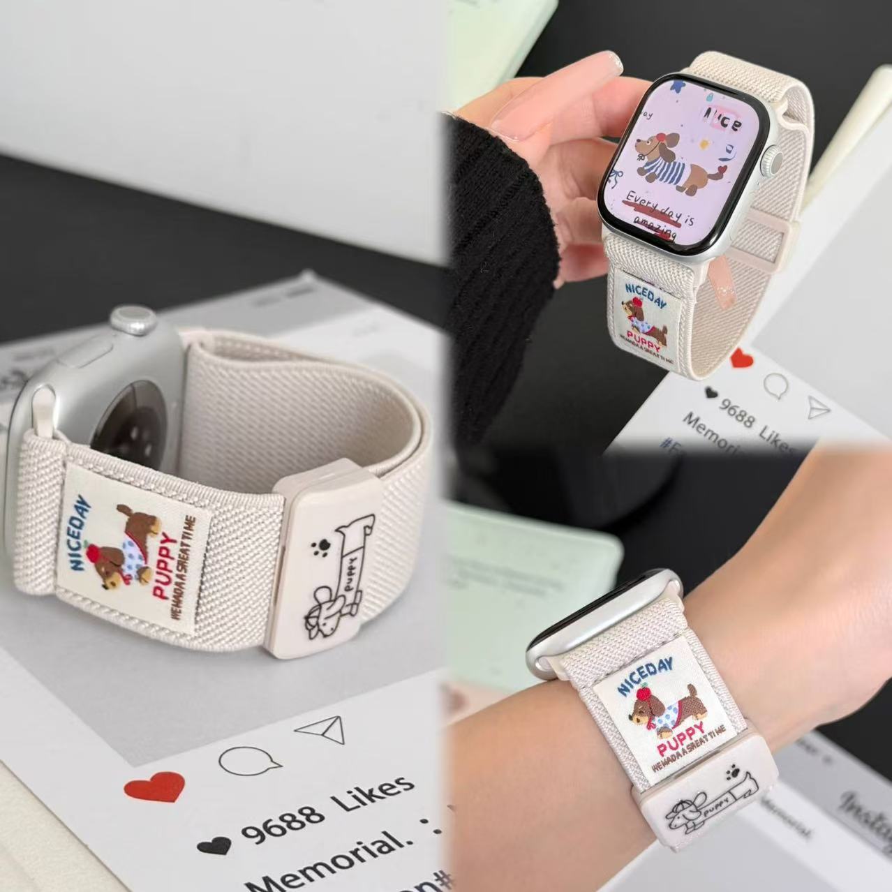 PallaBand Sausage Graffiti Nylon Magnetic Strap (iWatch) - ANI-TECH