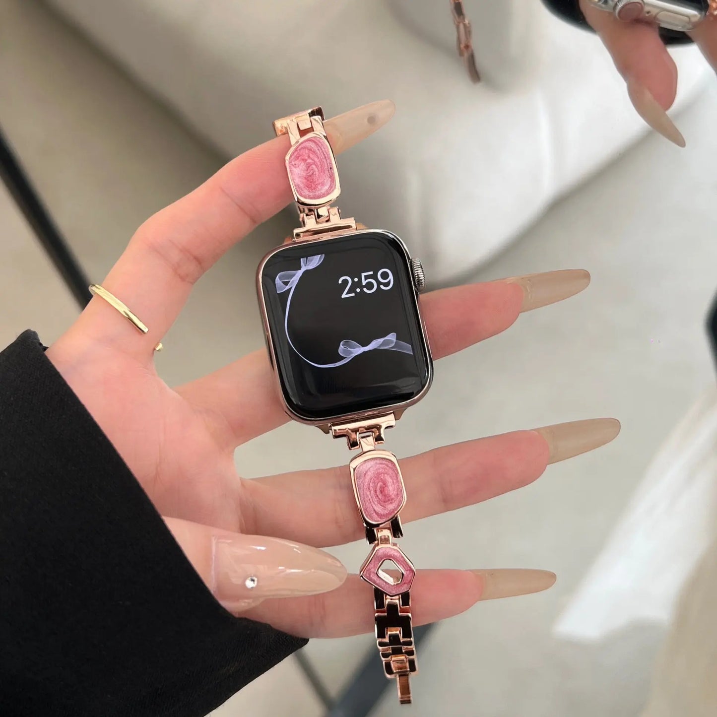 PallaBand Fine Glitter Metal Epoxy Strap (iwatch) - ANI-TECH
