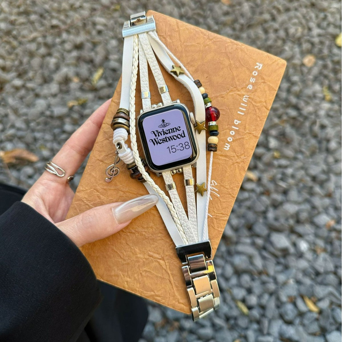 PallaBand™️ leather woven music note ethnic style bracelet strap (iwatch) - ANI-TECH