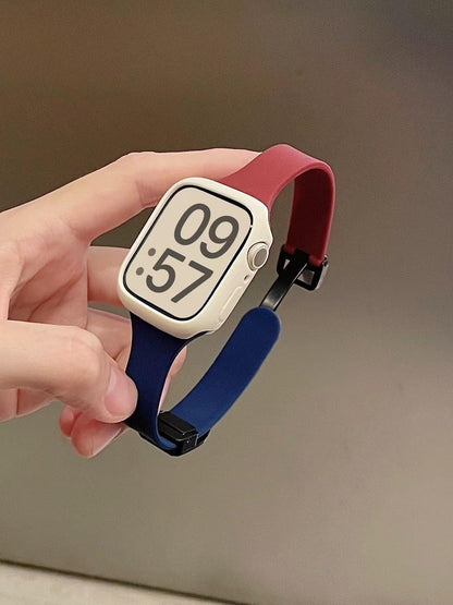 PallaBand Women's Fine Two-Tone Silicone Magnetic Buckle Watch Strap (iwatch) - ANI-TECH