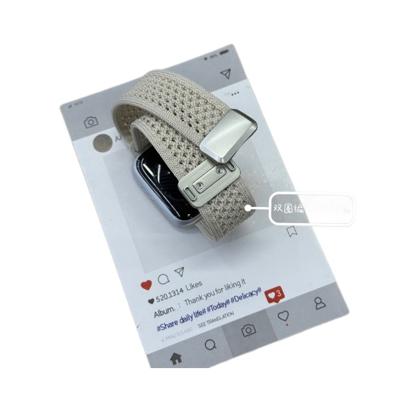 Double Loop Knitted Magnetic Buckle Strap - ANI-TECH