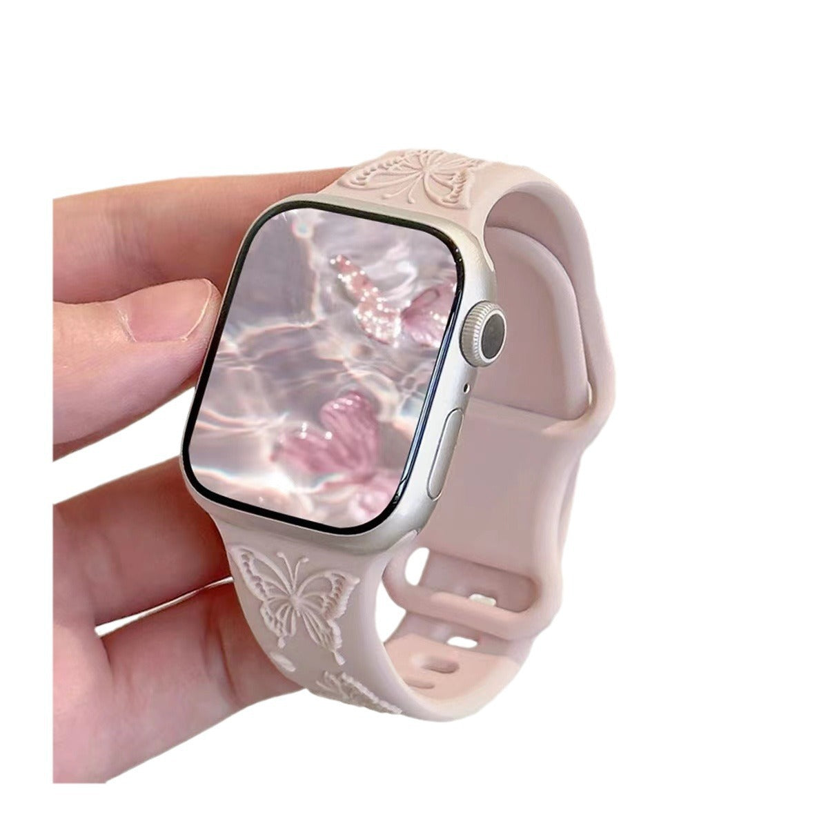 PallaBand Silicone Butterfly Strap Rose Girl (iwatch) - ANI-TECH