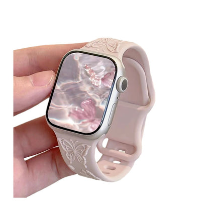 PallaBand Silicone Butterfly Strap Rose Girl (iwatch) - ANI-TECH