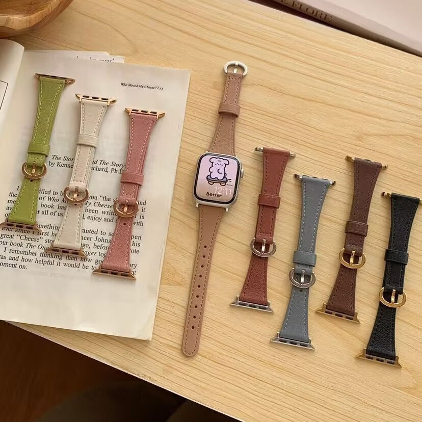 PallaBand Small Horseshoe Buckle Delicate Leather Strap - ANI-TECH
