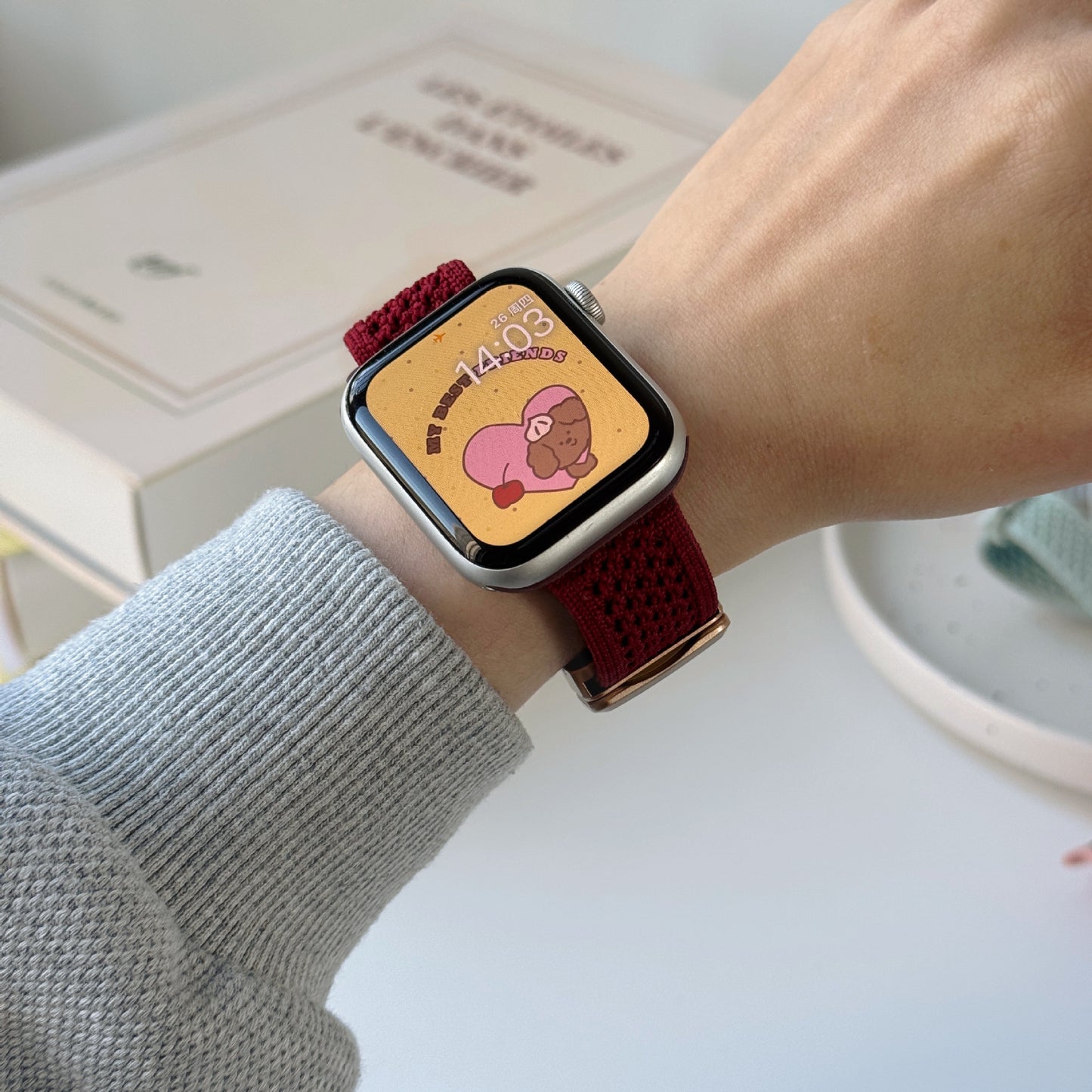 Double Loop Knitted Magnetic Buckle Strap - ANI-TECH
