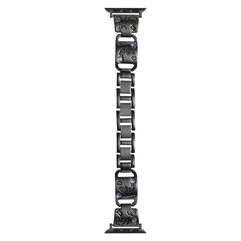 PallaBand Adorable Puppy Diamond Metal Strap (For iWatch) - ANI-TECH