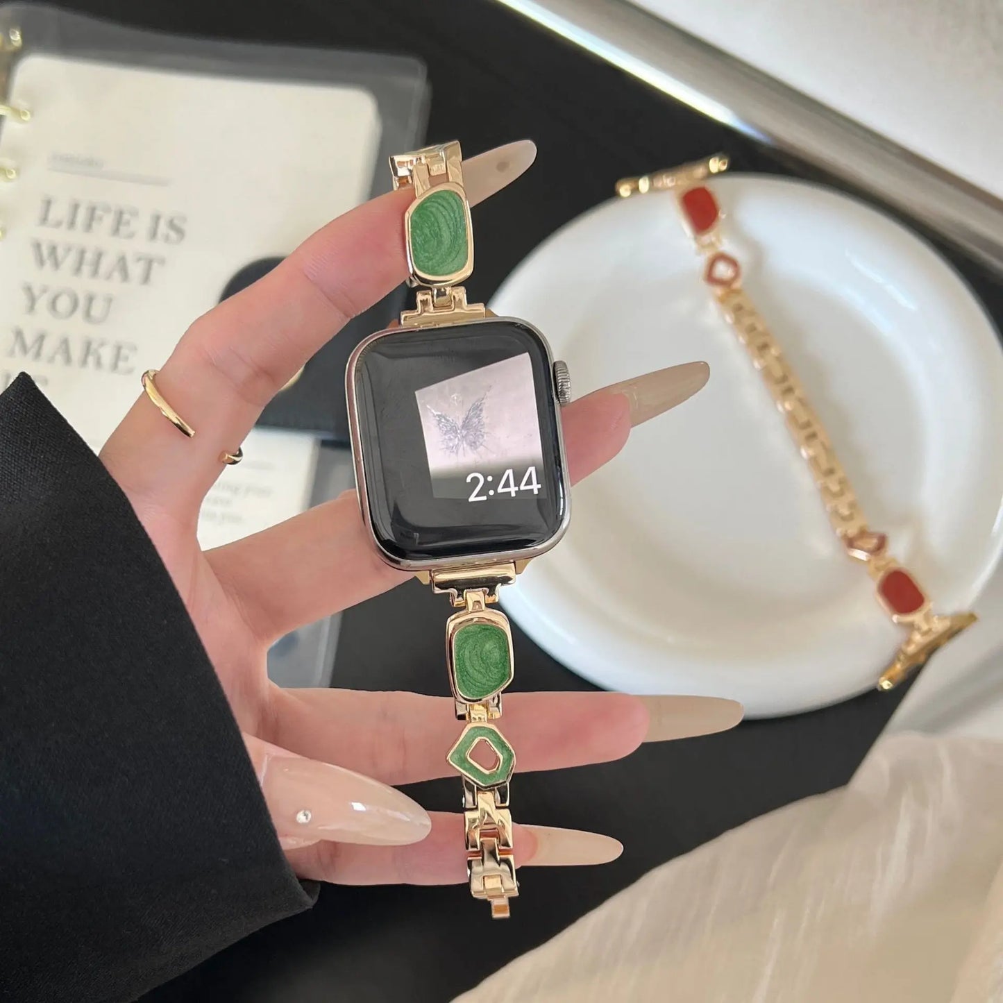 PallaBand Fine Glitter Metal Epoxy Strap (iwatch) - ANI-TECH