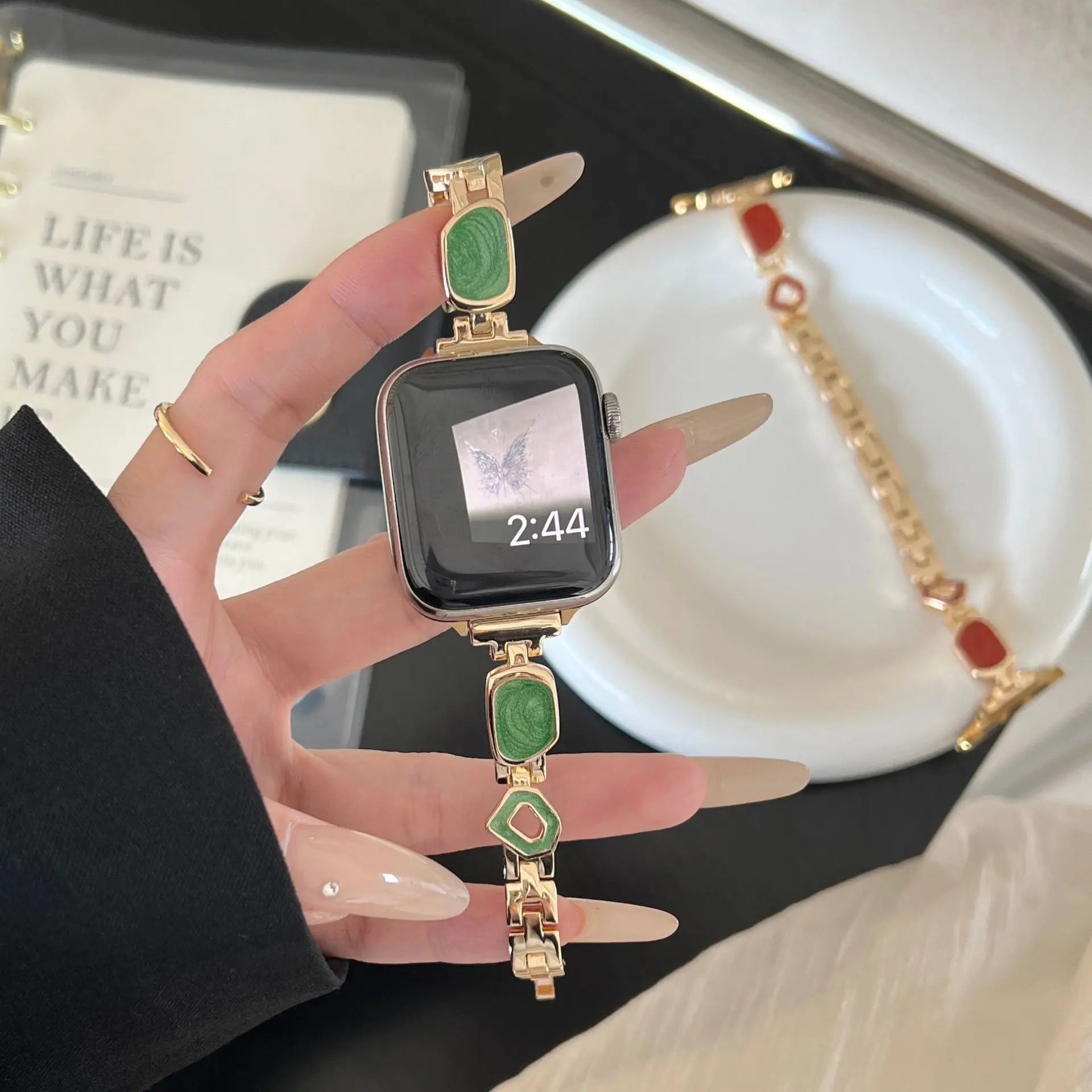 PallaBand Fine Glitter Metal Epoxy Strap (iwatch) - ANI-TECH