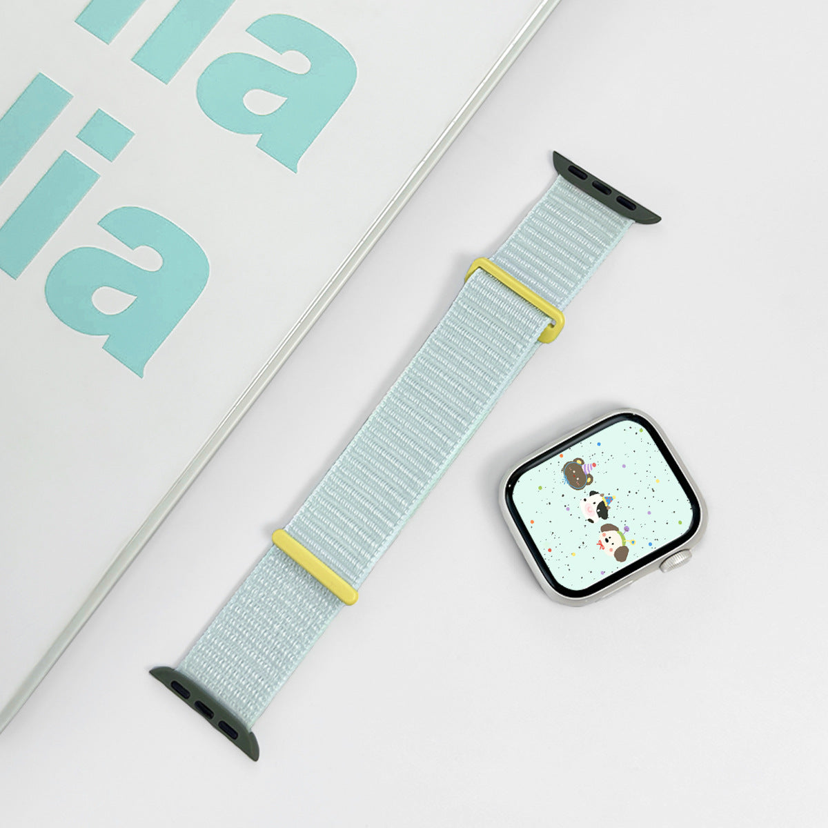PallaBand Light Mint Series Braided Silicone (iWatch) - ANI-TECH