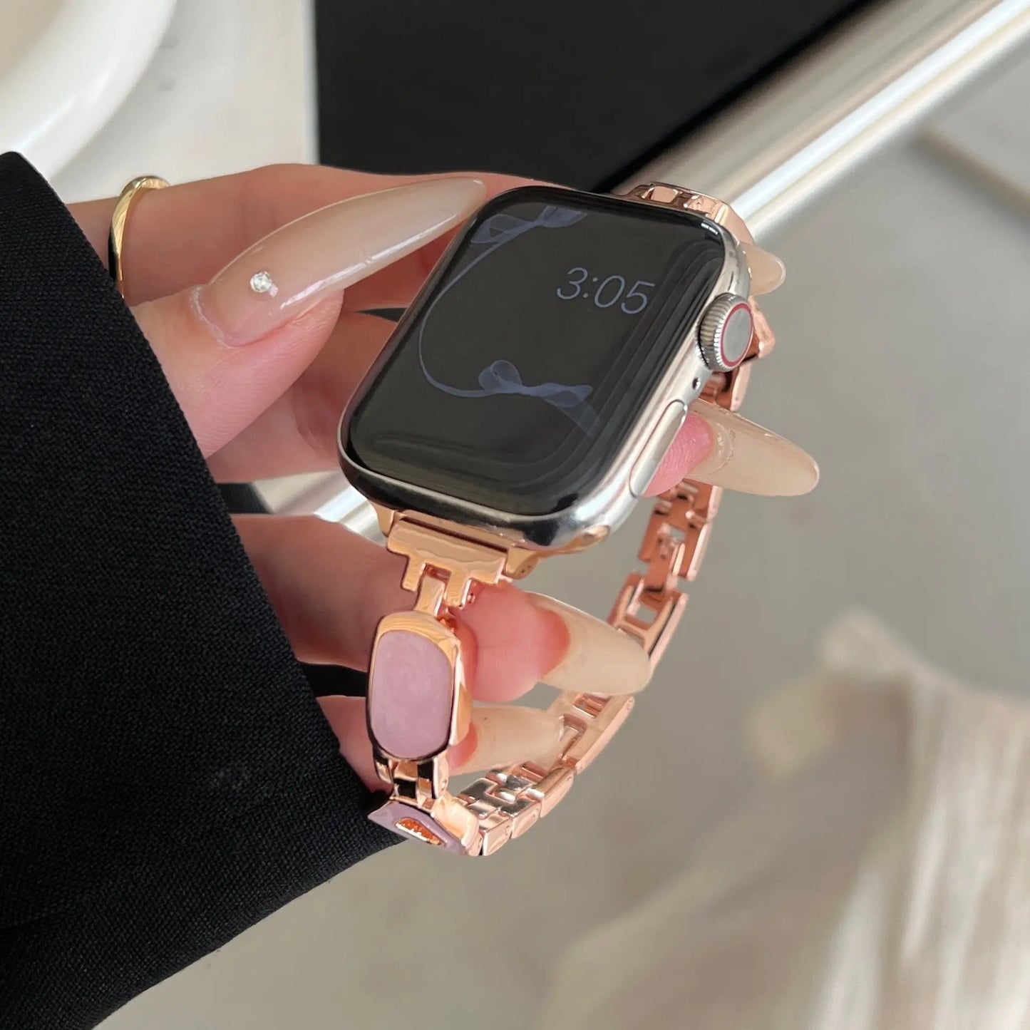PallaBand Fine Glitter Metal Epoxy Strap (iwatch) - ANI-TECH