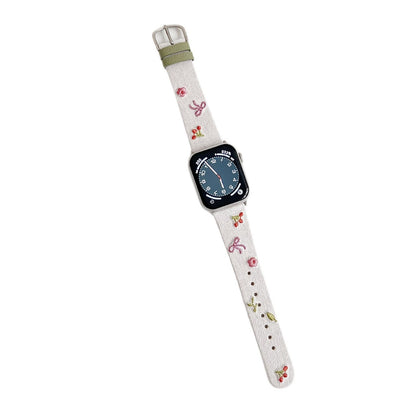 Pallaband™️ Bow cherry thorn leather strap - ANI-TECH