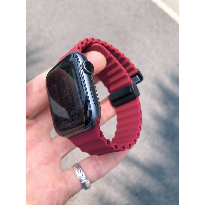 PallaBand Marine Breathable Silicone Magnetic Strap (For iWatch) - ANI-TECH