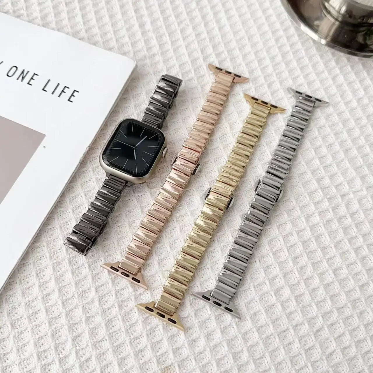 PallaBand Creative Irregular Metal Square Strap (iWatch) - ANI-TECH