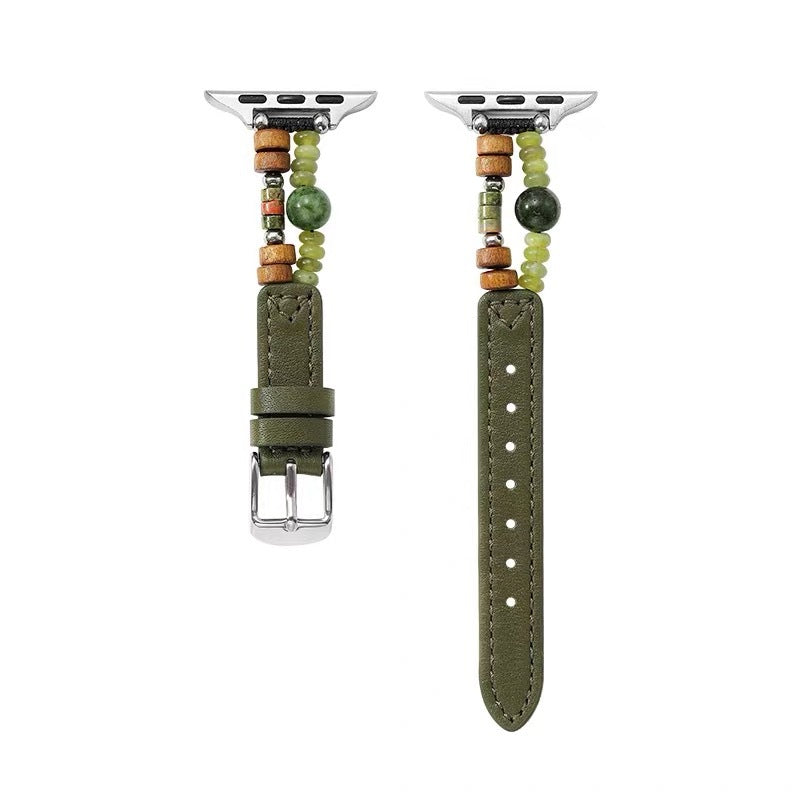 PallaBand Leather Stitched Natural Stone Strap (For iWatch) - ANI-TECH