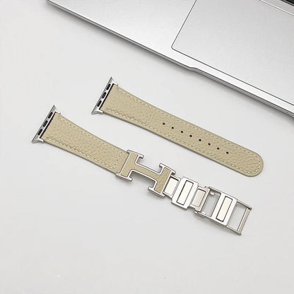 PallaBand Magnetic Buckle Lychee Leather Strap (For iWatch) - ANI-TECH