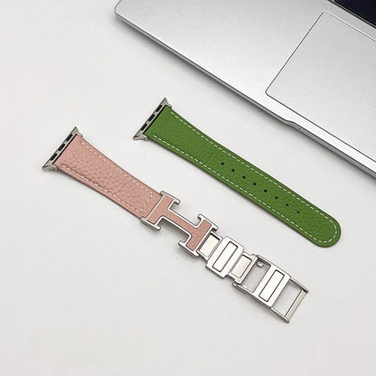 PallaBand Magnetic Buckle Lychee Leather Strap (For iWatch) - ANI-TECH