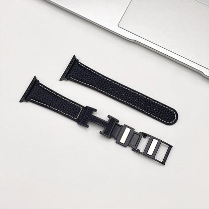 PallaBand Magnetic Buckle Lychee Leather Strap (For iWatch) - ANI-TECH